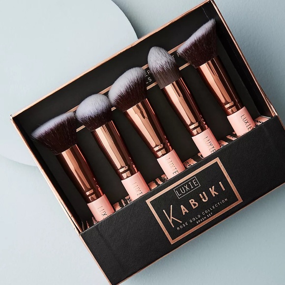 Luxie Makeup New Luxie Kabuki Rose Gold Collection Brush Set Poshmark